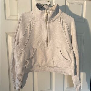 lululemon athletica Light Gray Half-Zip Hoodie